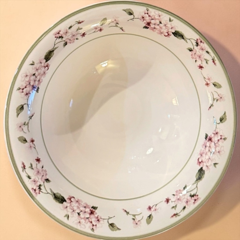 Vintage Martha Stewart Everyday MSE Hydrangea 6.75" Soup Cereal Bowls Set of 2